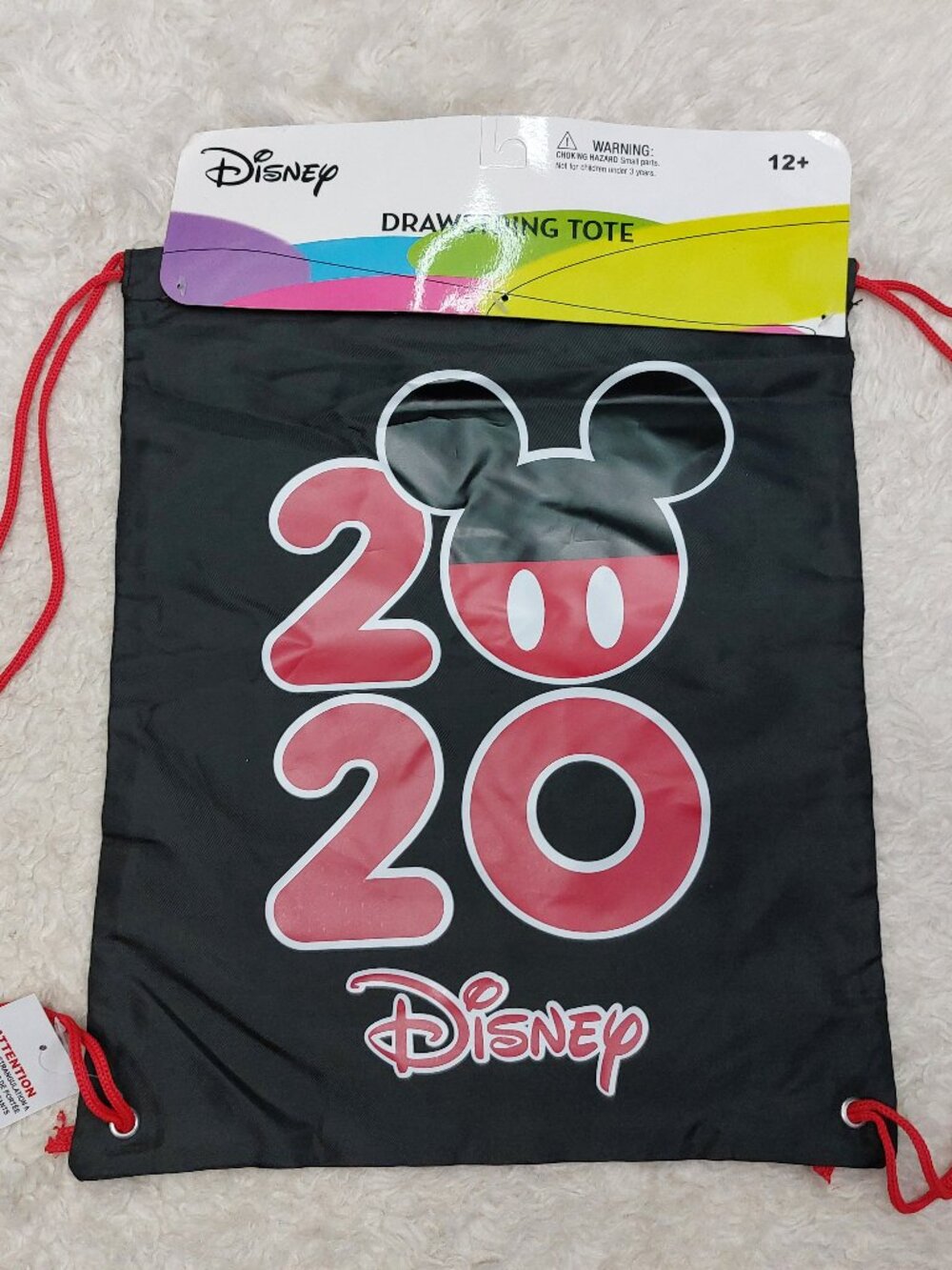 2/$19 Mickey Mouse 2020 Drawstring Tote